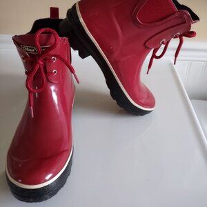 Red Wind River Rainboots